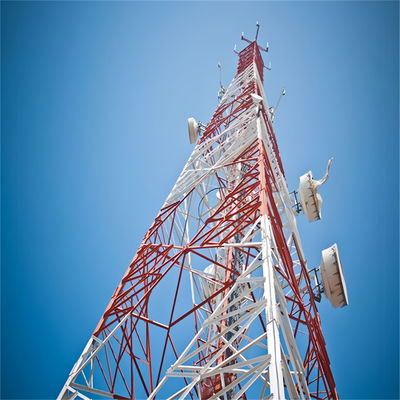 Autônomo Retalho de Aço Microondas Rádio Wifi Telecomunicações 4 pernas Ângulo Torre de Células e Mastro de Retalho Para Venda