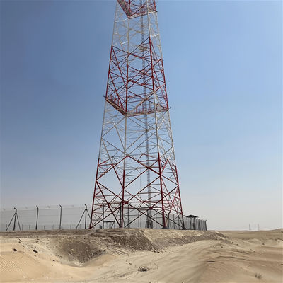 Transmissor Wifi Autossustentável Antenna Torre Energia Solar Satélite de aço 4 pernas Torre de aço galvanizado