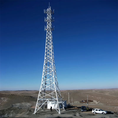 Torre de Truss de aço Estrutura Gsm cônica Telecomunicações 4 pernas Torre de aço angular