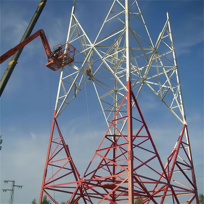 25 35 45 55 60 m Base autossustentável Transmissão de rádio Pylon Wifi Receptor Aço Telecomunicações Torre de comunicação de quatro patas