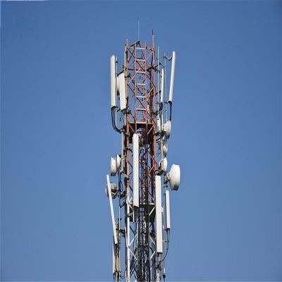 60m 4 pernas galvanizadas torre de antena autônoma ângulo de transmissão rádio microondas torre de comunicação mais alta