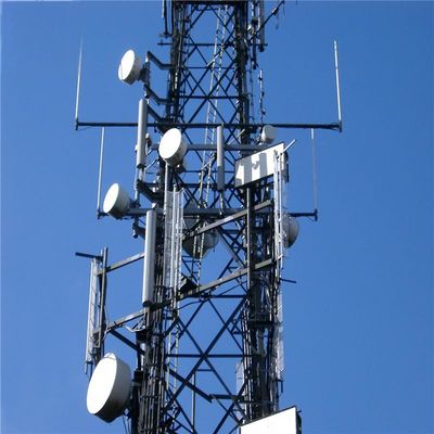 60m 4 pernas galvanizadas torre de antena autônoma ângulo de transmissão rádio microondas torre de comunicação mais alta