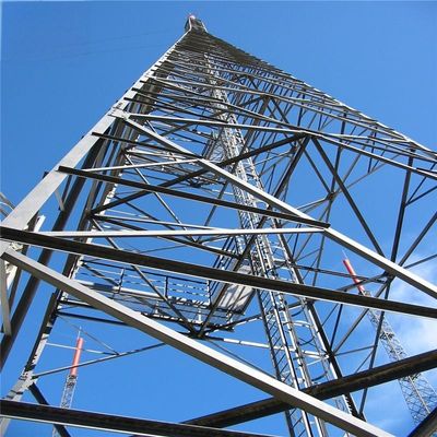 60m 4 pernas galvanizadas torre de antena autônoma ângulo de transmissão rádio microondas torre de comunicação mais alta