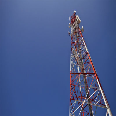 Fabricante Pylon de aço de 4 pernas 5 km Transmissor Wifi e receptor Grelha angular Torre de rádio de suporte sem fio de microondas