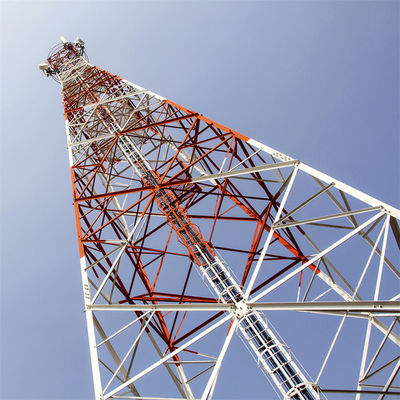 Fabricante Pylon de aço de 4 pernas 5 km Transmissor Wifi e receptor Grelha angular Torre de rádio de suporte sem fio de microondas