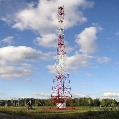 50m de aço TV de energia solar satélite de rede de microondas torre de rede mastro 50km sinal de internet radio torre de telecomunicações