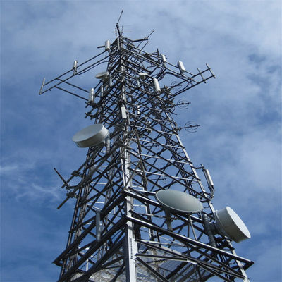 Galvanizado a quente 3 /4 perna Grelha Torre de Telecomunicações Tubular Telecomunicações Angular Antenna Mast Torre
