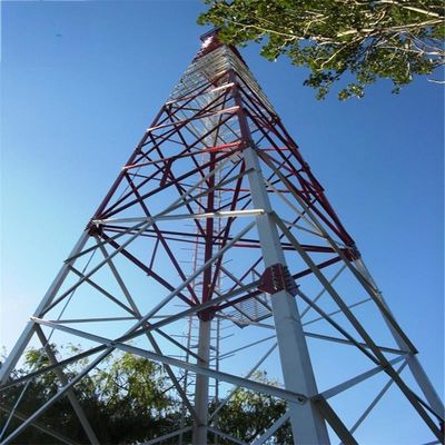Galvanização por imersão a quente Torre de 4 pernas 20m 25m 30m 35m 40m 45m 50m 55m 60m 65m 70m 75m 80m