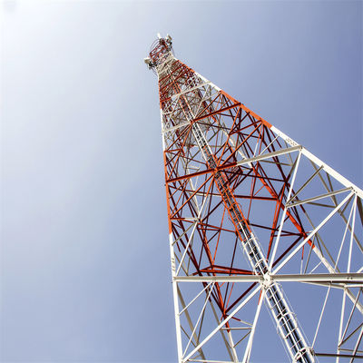 Galvanização por imersão a quente Torre de 4 pernas 20m 25m 30m 35m 40m 45m 50m 55m 60m 65m 70m 75m 80m