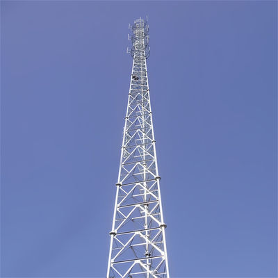 60m Alto Ângulo Galvanizado Aço Autossustentável Antenna Torre 3 Pernas Tubular