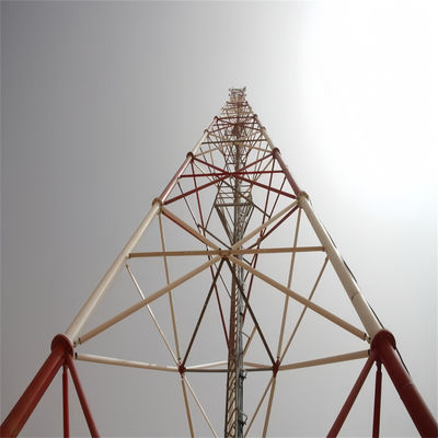 30 metros galvanizado 3 pernas torre de auto-apoio tubular de aço torre de rede de telecomunicações