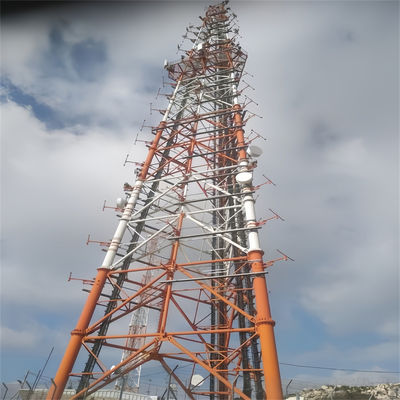 30 metros galvanizado 3 pernas torre de auto-apoio tubular de aço torre de rede de telecomunicações