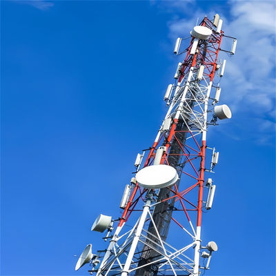Telecom Tubular 3 pernas Torre de Antenna Autossustentável Torre de Grelha de Telecom Q345 / Q235