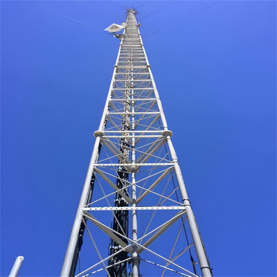 Tubos galvanizados a quente Tubos tubulares Autossustentáveis Torre de antena Estrutura de rede Torre de transmissão
