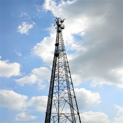 Tubos galvanizados a quente Tubos tubulares Autossustentáveis Torre de antena Estrutura de rede Torre de transmissão