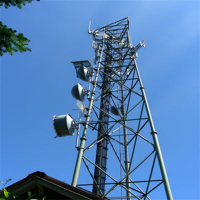 Tubos galvanizados a quente Tubos tubulares Autossustentáveis Torre de antena Estrutura de rede Torre de transmissão