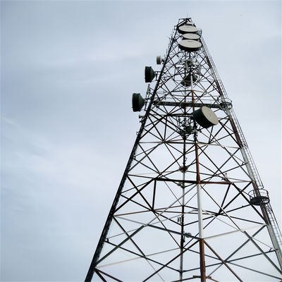 Q345 / Q235 Torre de aço tubular de 3 patas / Torres de aço reticuladas ANSI/TIA-222-G-2005