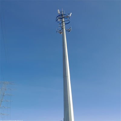 OEM Galvanizado Biônico Monopólio Telecom Torre Com Aço de Alta Tensibilidade