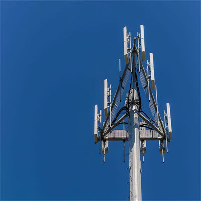 OEM Galvanizado Monopólio de Autossustento Mastro de Torre de Antenna Para GSM 5G Tubos de Comunicação