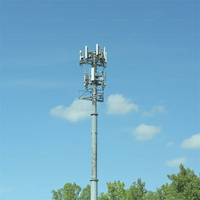 Plataforma de trabalho de longa distância Wifi profissional personalizada Microondas Monopólio de auto-apoio Torre de antena