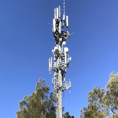 Plataforma de trabalho de longa distância Wifi profissional personalizada Microondas Monopólio de auto-apoio Torre de antena