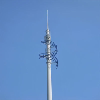 Equipamento Galvanizado Célula Tubular Conical GSM Antenna Telecomunicações Comunicação Torre de monopólio de aço