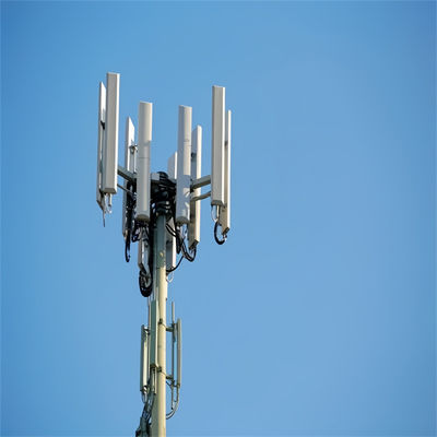 Estrutura de aço autossustentável monopólio torre de comunicação 20m 30m 40m tubo único pólo redondo GSM