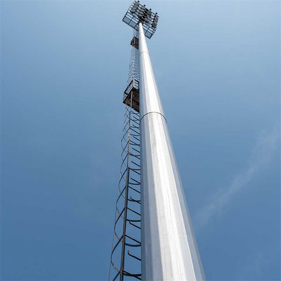 Alta Qualidade 20m 30m 45m 50m Antenna de Comunicação Pólo 5G Estação Base de Sinais Celulares Monopólio de Aço Torre de Telecomunicações