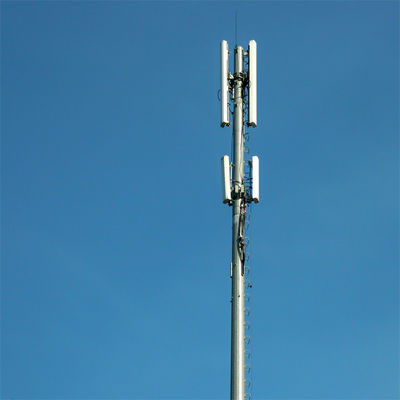 Monopólio de torre de mastro de telecomunicações galvanizado a quente de 30 metros Q345B/A572 Material