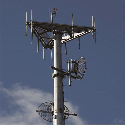 30m Monopólio de telecomunicações Torre de antena ASTM A123 Q345B/A572