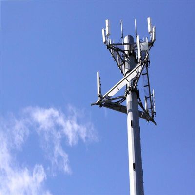 30m 35m 40m Galvanizado 4g / 5g Sites celulares Monopólio torre de telefone celular sinal microondas