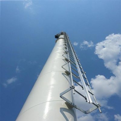 30m 35m 40m Galvanizado 4g / 5g Sites celulares Monopólio torre de telefone celular sinal microondas