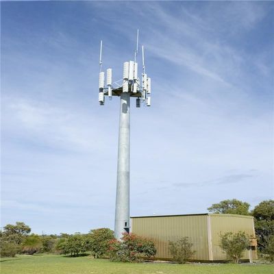 30m 35m 40m Galvanizado 4g / 5g Sites celulares Monopólio torre de telefone celular sinal microondas
