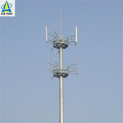 Hot Dip Galvanizado Multifunção Monopólio Torre 5g Internet sinal de telefone móvel Comunicação Torre de aço