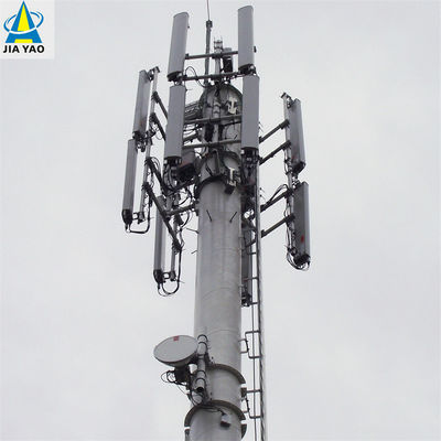 Hot Dip Galvanizado Multifunção Monopólio Torre 5g Internet sinal de telefone móvel Comunicação Torre de aço