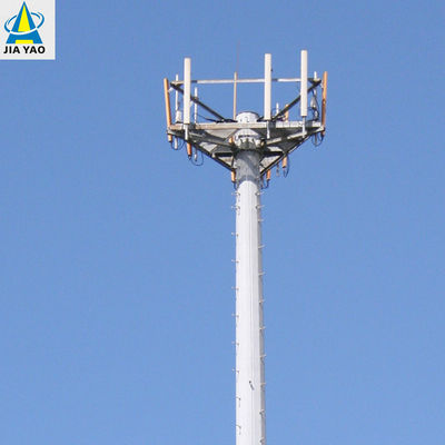 Hot Dip Galvanizado Multifunção Monopólio Torre 5g Internet sinal de telefone móvel Comunicação Torre de aço