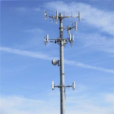 4G 5G Wireless Microondas Monopólio Telecom Torre Com Flangel 5m 12m 36m 45m 55m metros