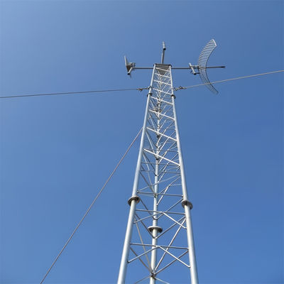 Comunicação sem fio Ferro Telecom Guyed Pole Torre 5g Antenna de rádio Wifi Isp Internet Tower para venda