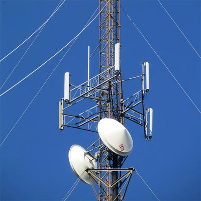 Comunicação sem fio Ferro Telecom Guyed Pole Torre 5g Antenna de rádio Wifi Isp Internet Tower para venda