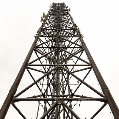 Rede de 3 pernas Rádio 5G Antenna de fio galvanizado Torre triangular de aço galvanizado