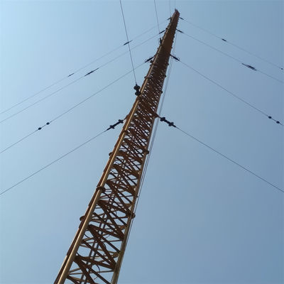 100 metros Q345 Q235 Q420 Estrutura de aço torre de pólo de galvanizado antena de ângulo rede de comunicação pólo mastro torre de telecomunicações