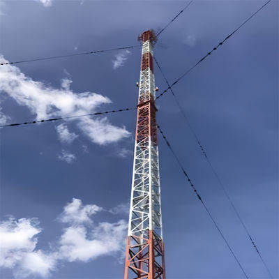 100 metros Q345 Q235 Q420 Estrutura de aço torre de pólo de galvanizado antena de ângulo rede de comunicação pólo mastro torre de telecomunicações