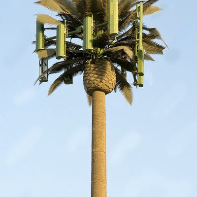 Torre de Monopólio de Telecomunicações Biônicas Galvanizadas / Torres de Células de Árvore Artificial