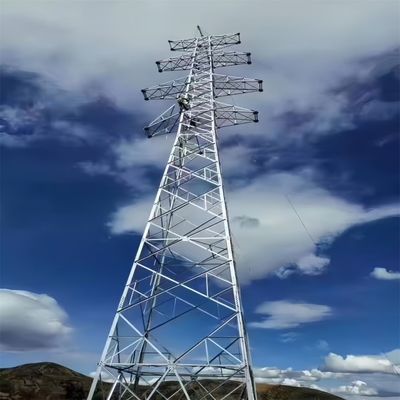 110KV 220KV galvanizado a quente grandes torres de linhas elétricas de alta tensão torre elétrica
