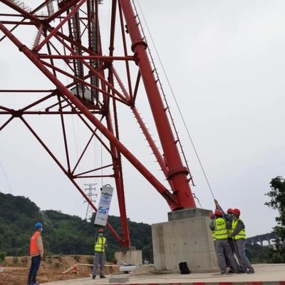 33 KV a 110 KV Torre de transmissão de energia Ângulo Torre de ferro 30-180 km/h Velocidade do vento