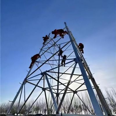 33 KV a 110 KV Torre de transmissão de energia Ângulo Torre de ferro 30-180 km/h Velocidade do vento