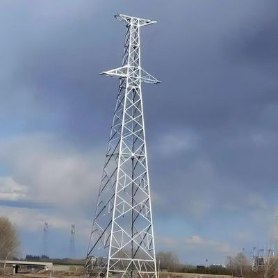 110 Kv Torre Galvanizado Flanged Big Power Line Torres Linha de Transmissão de Tubos Únicos Monopólio Torre