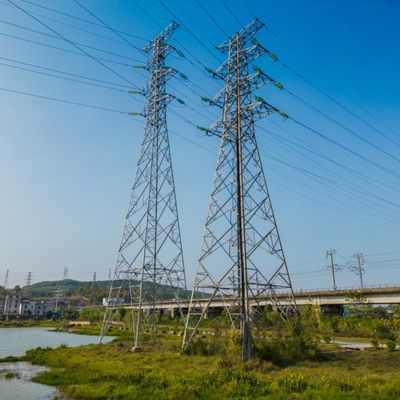 Torre de transmissão de energia elétrica de aço galvanizado