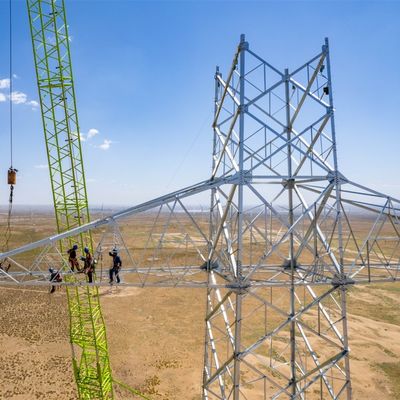 Ângulo Ferro Alta Tensão Torre Elétrica Velocidade do Vento 30-180 Km/H 132kv Torre de Transmissão