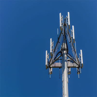 Antenna celular Telecom Hot Dip Galvanizado Monopólio Torre 10 -60 M